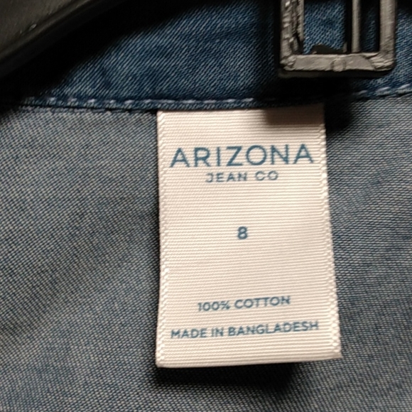 Girl Arizona Blue Jean Dress Size 8 - Picture 3 of 3